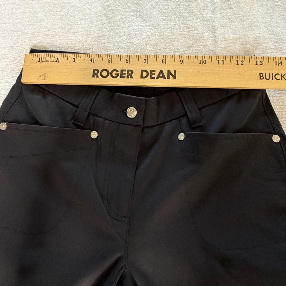 Daily Sport Black Golf Pants Size 2 Athleisure Golfcore Stretch Activewear - Picture 7 of 11